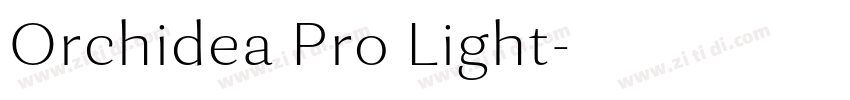 Orchidea Pro Light字体转换